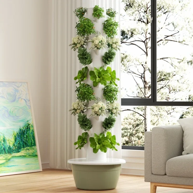 Hydroponic Tower Planter - Jardinera Inteligente para el Hogar, Torre