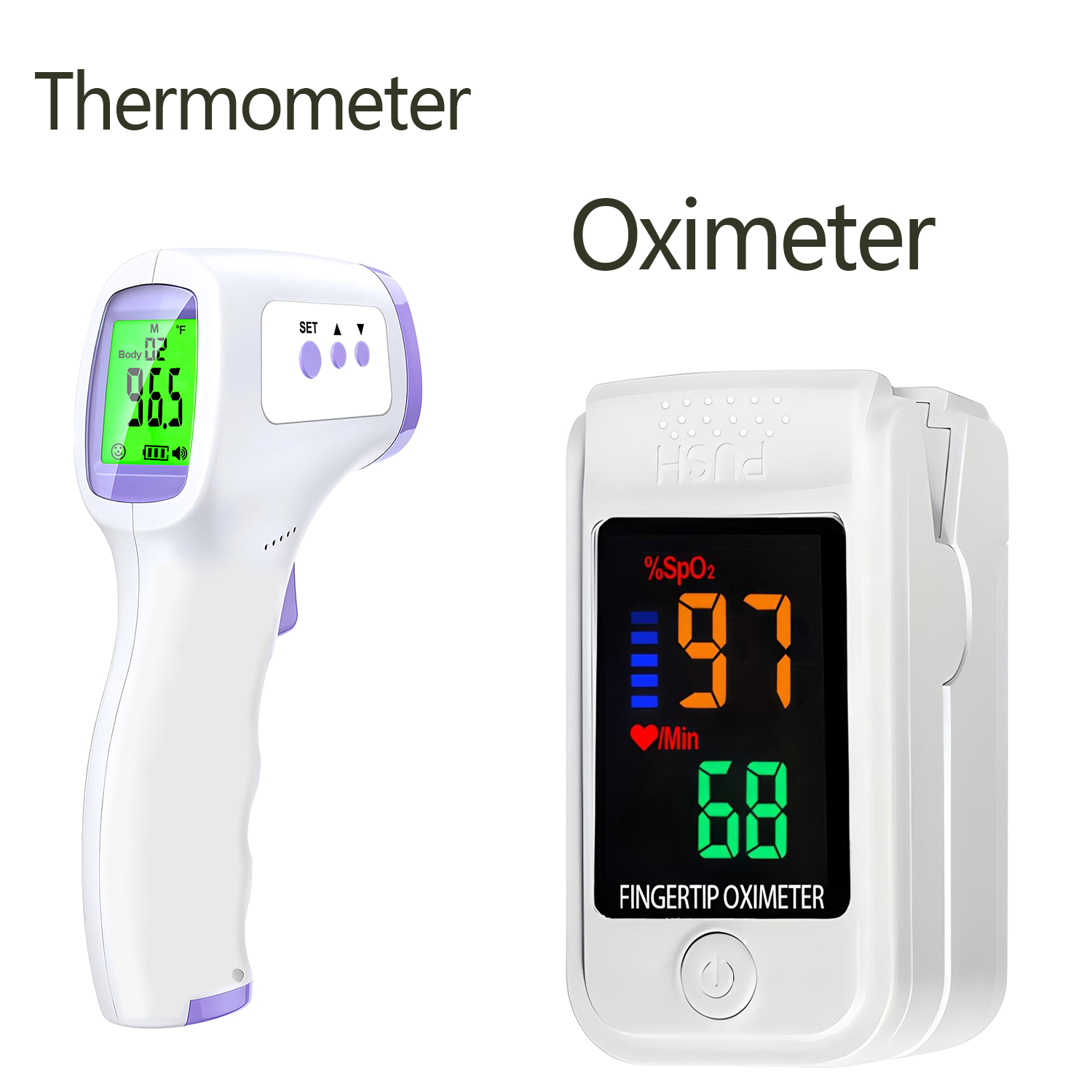 Do Oxygen Meter - Termómetro electrónico digital infrarrojo sin contacto