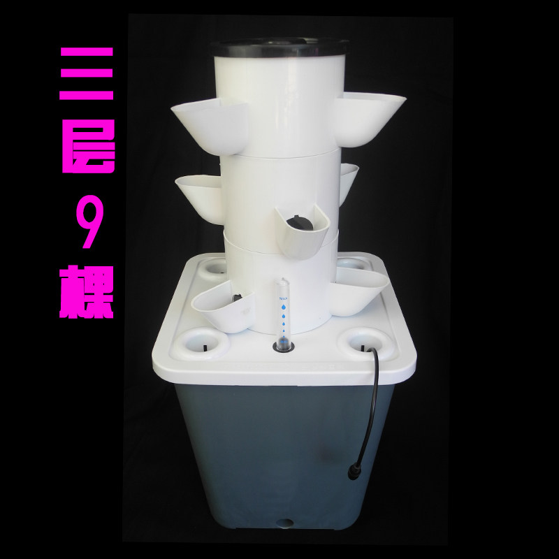 Hydroponic Tower Planter - Cultivo hidropónico tridimensional en balcón, cultivo