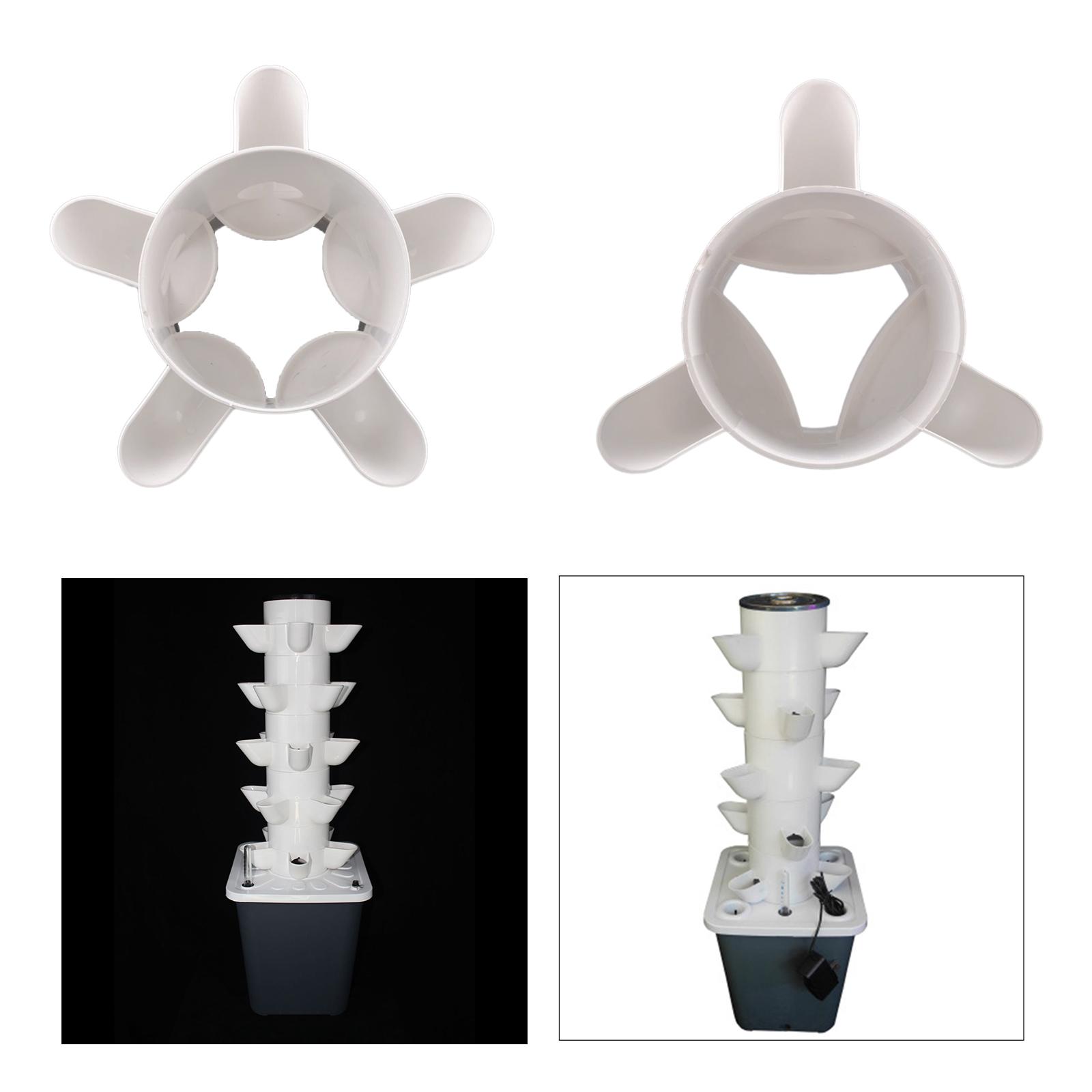 Hydroponic Tower Planter - Tazas de colonización PP desmontables de