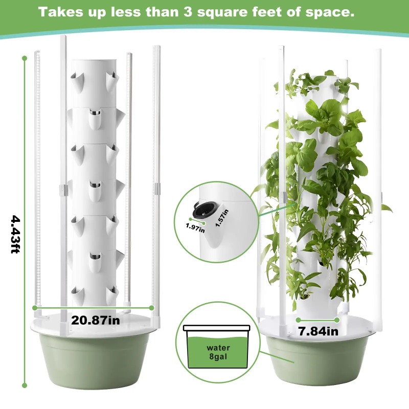 Sistema de Cultivo Hidropónico - Hydroponic Tower Planter reseña y precio