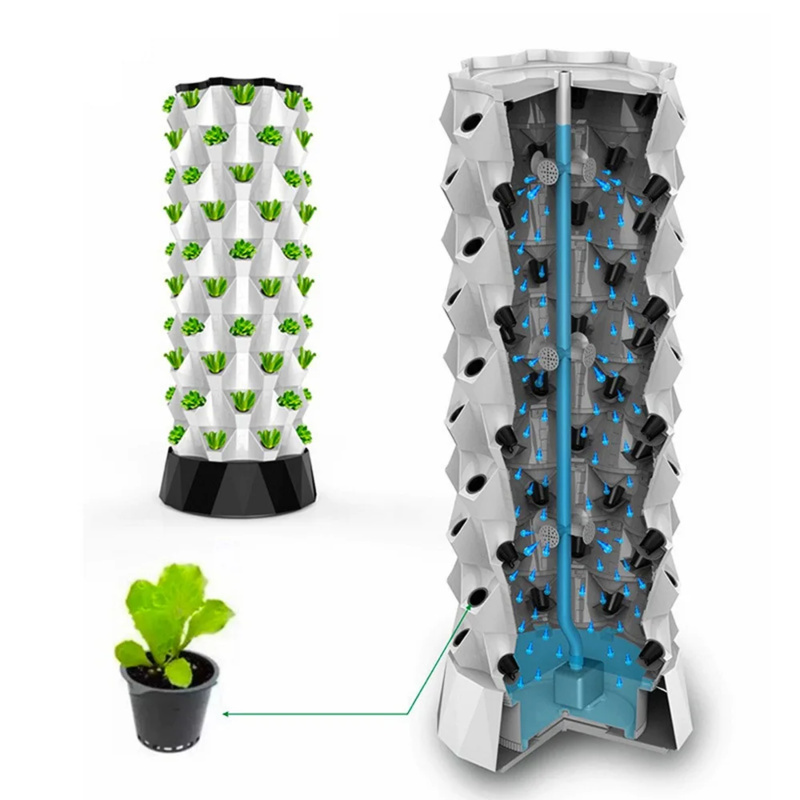 Torre de Cultivo Vertical, Sis - Hydroponic Tower Planter reseña y precio