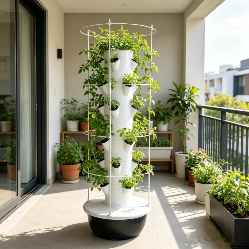 Torre de Cultivo Vertical Inte - Hydroponic Tower Planter reseña y precio