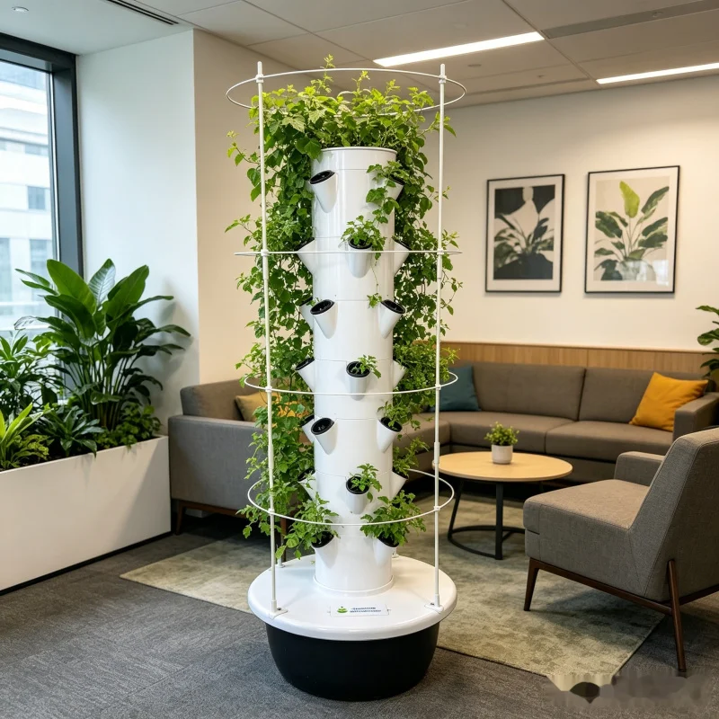 Torre de Cultivo Vertical Inte - Hydroponic Tower Planter reseña y precio