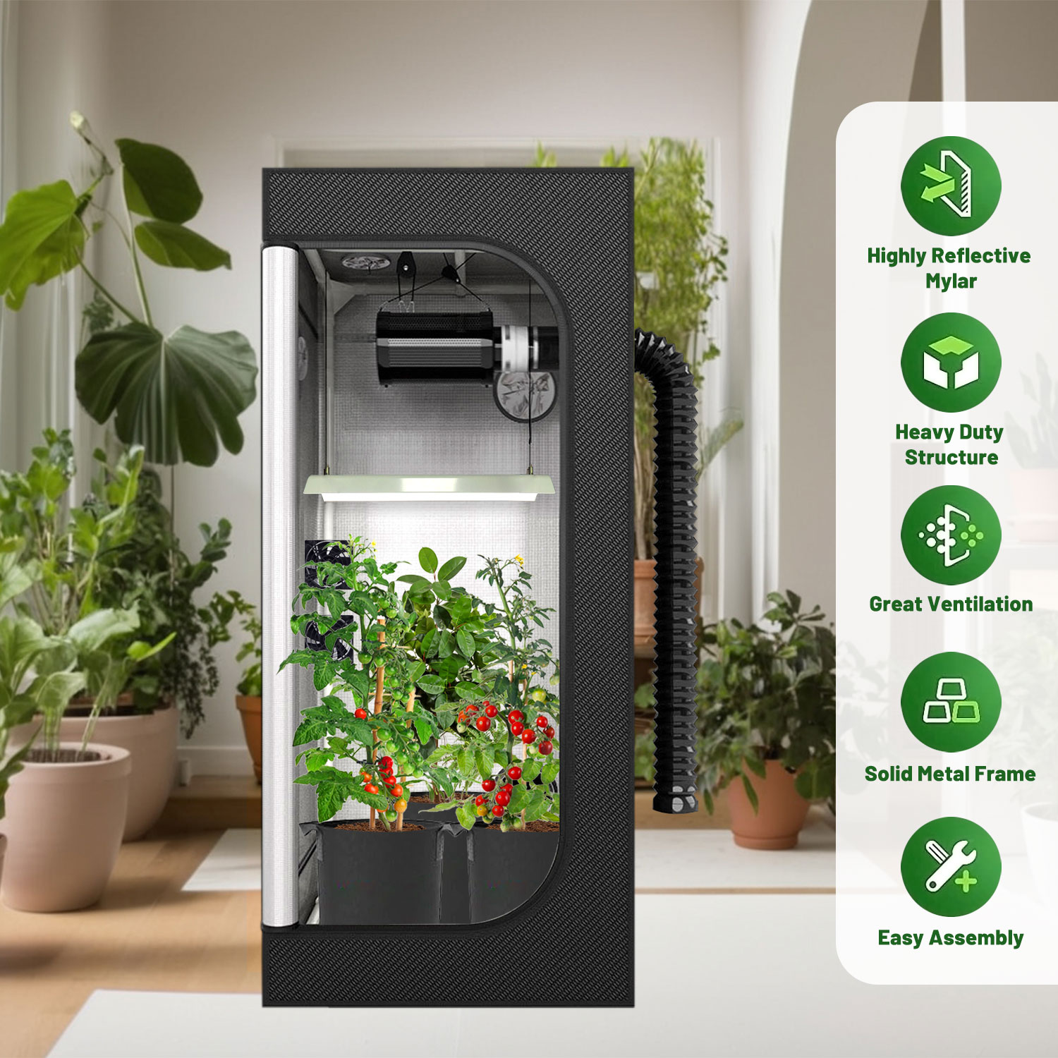 Kit completo de tienda de cult - Grow Tent 4X4 reseña y precio