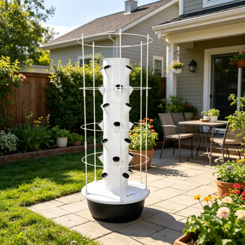 Torre Hidropónica Vertical de  - Hydroponic Tower Planter reseña y precio