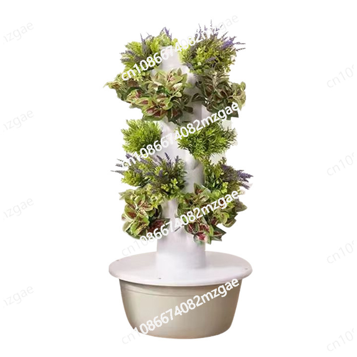 Torre hidropónica con luz LED  - Hydroponic Tower Planter reseña y precio