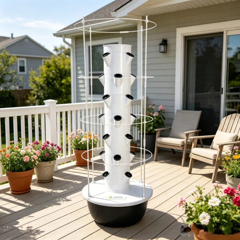 Torre Hidropónica Vertical Spa - Hydroponic Tower Planter reseña y precio