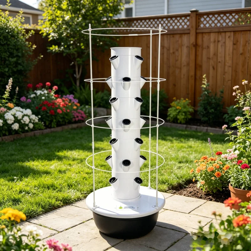 Torre Hidropónica Vertical Spa - Hydroponic Tower Planter reseña y precio