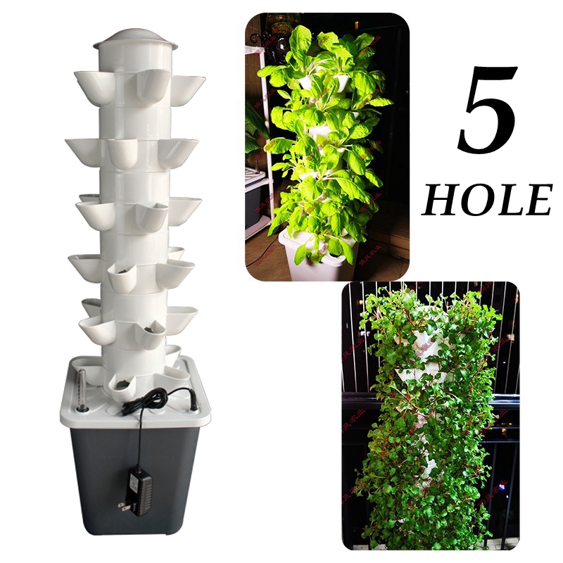 Torre hidropónica Vertical, in - Hydroponic Tower Planter reseña y precio
