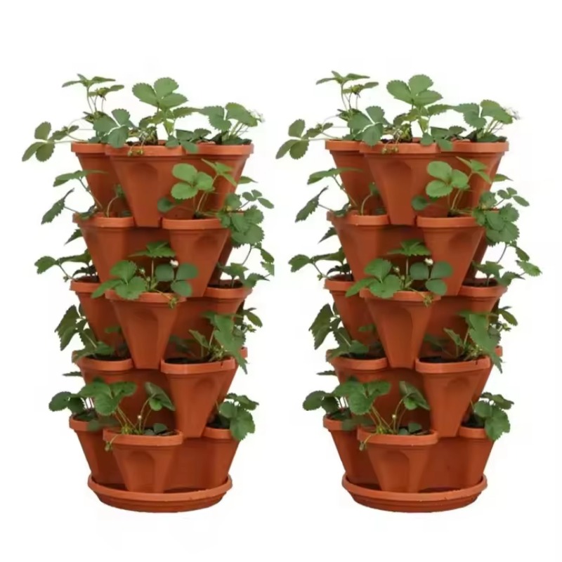 Maceta Apilable de 5 Niveles c - Hydroponic Tower Planter reseña y precio