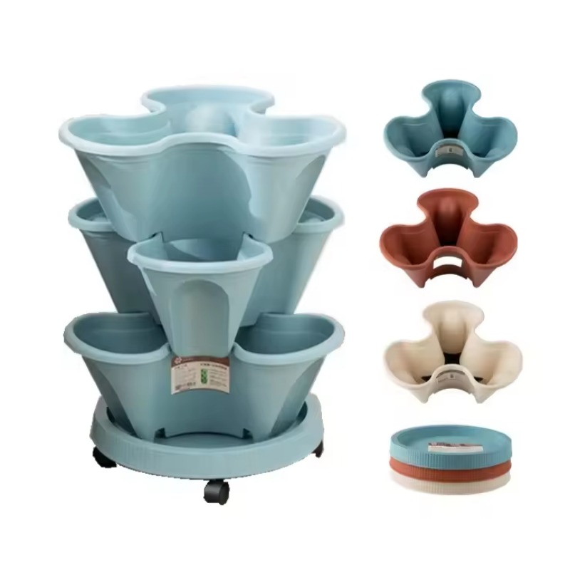 Maceta Apilable de 5 Niveles c - Hydroponic Tower Planter reseña y precio