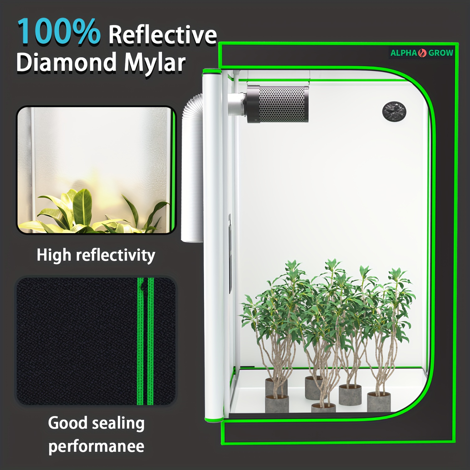 ALPHAGROW 4X4 Indoor Grow Tent - Grow Tent 4X4 reseña y precio