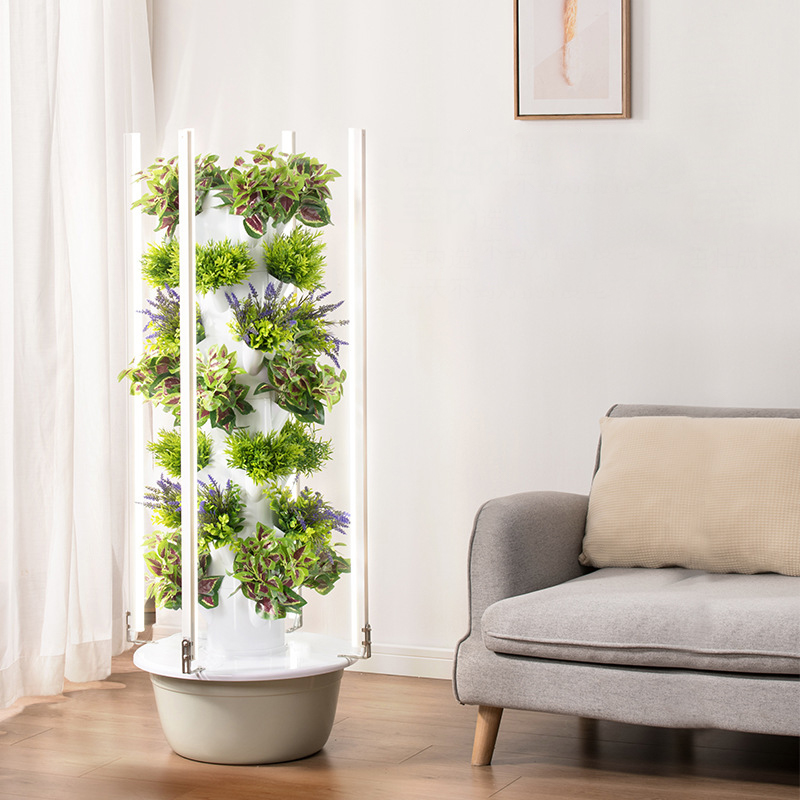 Con luz Led para cultivo, árbo - Hydroponic Tower Planter reseña y precio