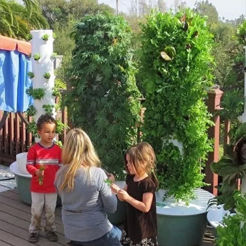 Torre de Cultivo Hidropónico V - Hydroponic Tower Planter reseña y precio